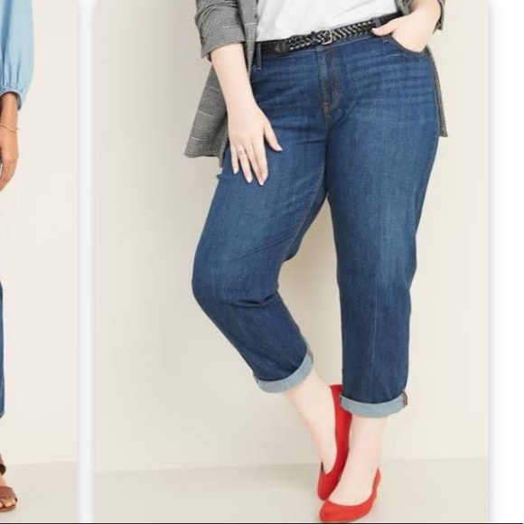 Old Navy Denim - Old NavyBoyfriend Straight/Detroit Distress Ankle